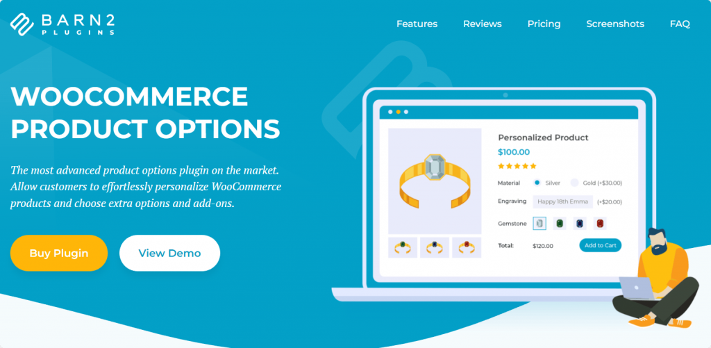 WooCommerce Product Options landing page