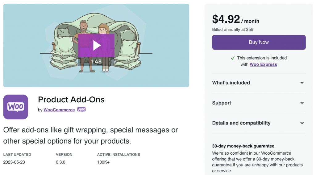 Product Add-Ons by WooCommerce