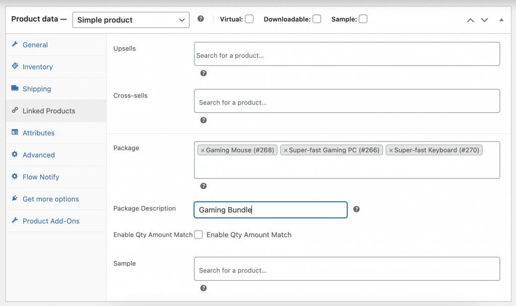 Creating a package bundle with Product Manager Add-ons