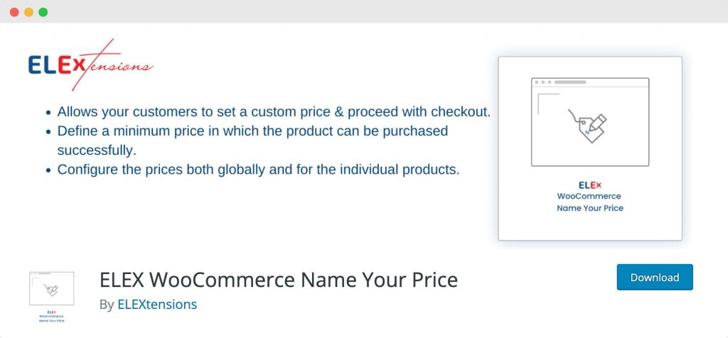 ELEX Name Your Price Plugin for WooCommerce.
